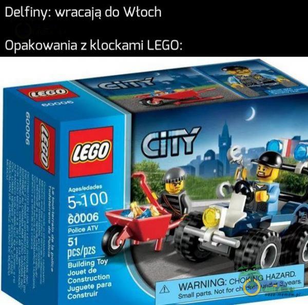 WAN Wciaz zes Cady Opakowania z klockami LEGO: $1 UE e WIETRE e rat