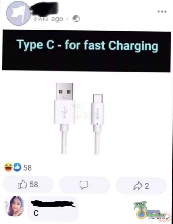 Type C - for fast Charging Os