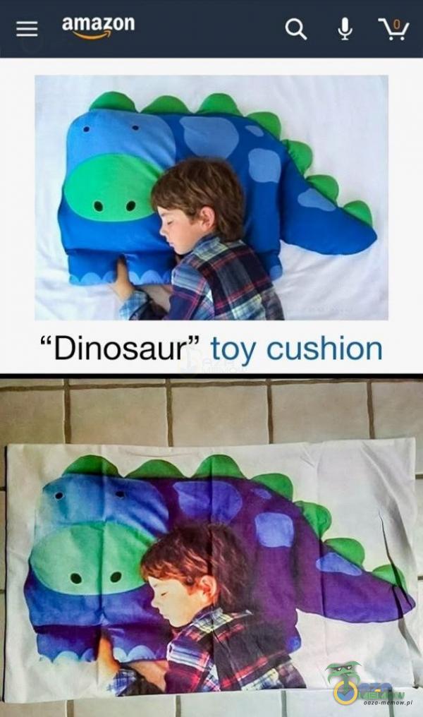 amazon Dinosaur” toy cushion