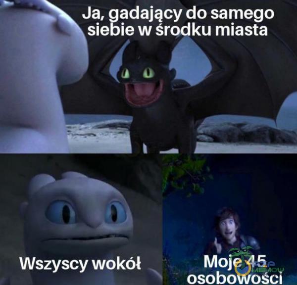 Ja, gadający do samego AE RE, RRT BS Wszyscy wokół LUZ OCZU