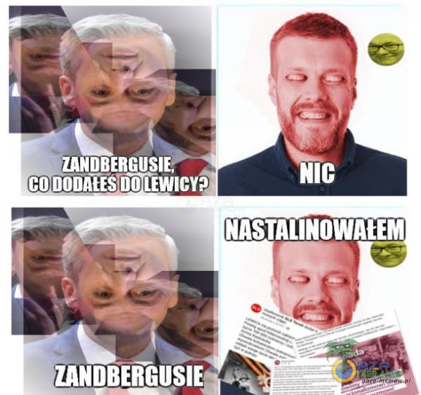 ZANDBERGUSIE, (co ooonîEsuo LEWICY? NASTALINOWAtEM ZANDBEfdUSlE