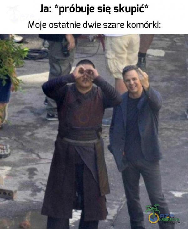 Ja: *próbuje sie skupić* Moje ostatnie dwie szare komórki: