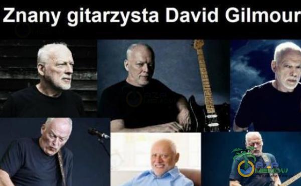 Znany gitarzysta David Gilmour