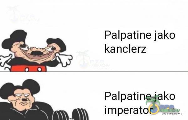 Palpatine jako kanclerz Palpatine jako imperator