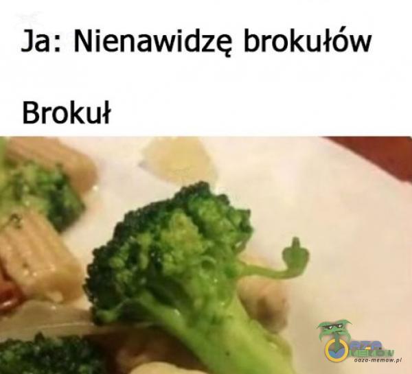 Ja; Nienawidzę brokułów 7 7Brokuł 9 ą » E