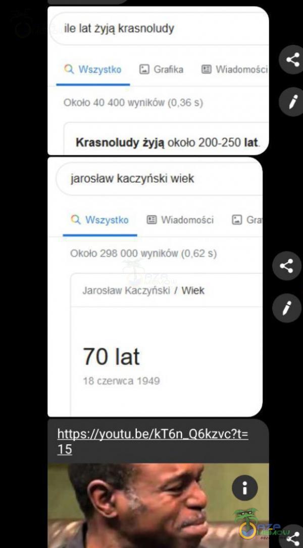 Krasnoludy żyją ókniń 200-250 lat jarosław hiips://youtu. ba/kT6En_Q6kzvc?t=