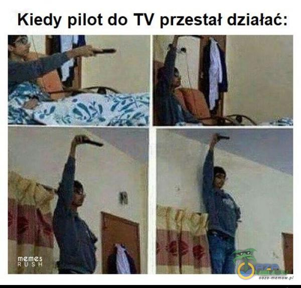 Kiedy pilot do TV przestał działać: meme RUS