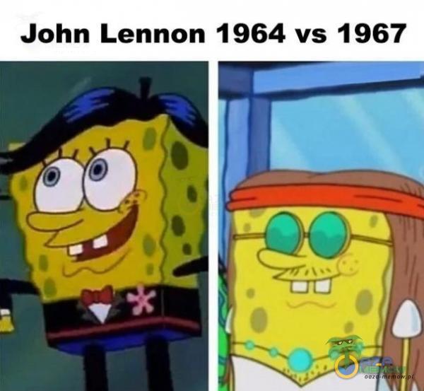 John Lennon 1964 vs 1967