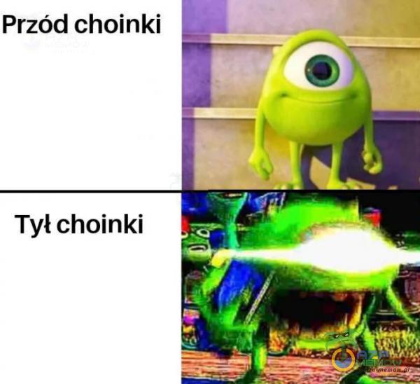 przód choinki Tył choinki