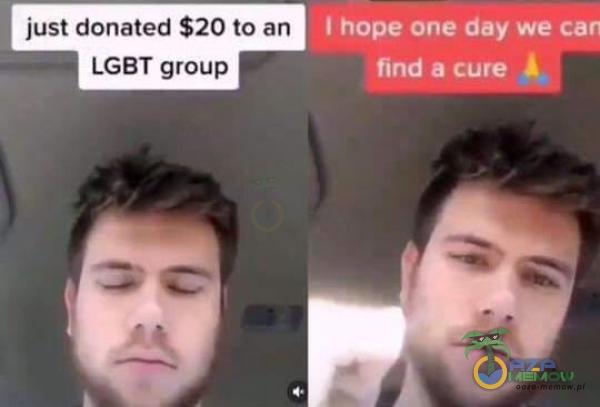 just donated $20 to an LGBT group find a cure