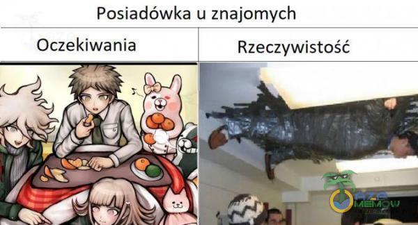 Posiadówka u znajomych Oczekiwania RzeczywiStość