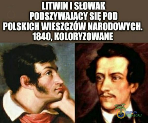 LITWIN I SŁOWAK LULU WKU ELH P LUW 1840, KOLORYZOWANE to Ę