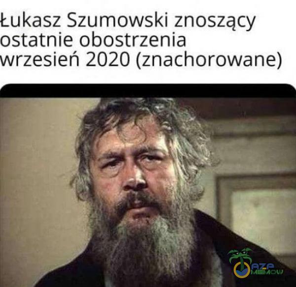 Lukasz Szumowski znoszący ostatnie obostrzenia rzesień 2020 (znachorowane)