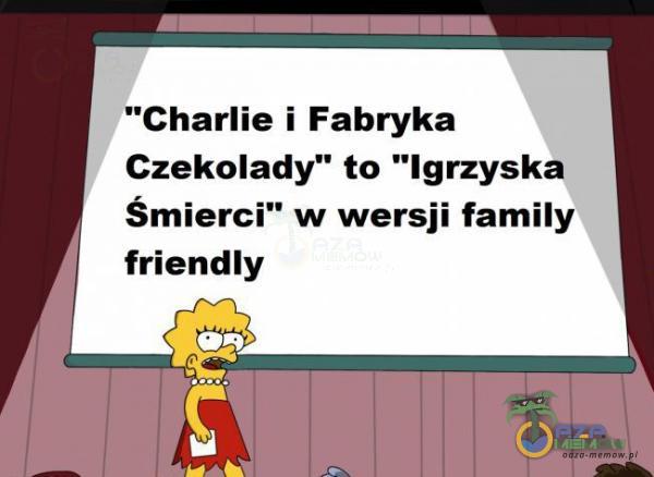 Charlie i Fabryka Czekolady to Igrzyska Śmierci w wersji family friendly :