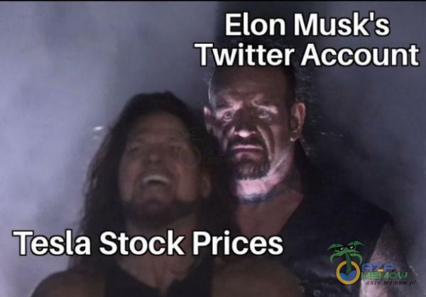 Elon WAZA Twitter Account sr a ej sla Stock Prices