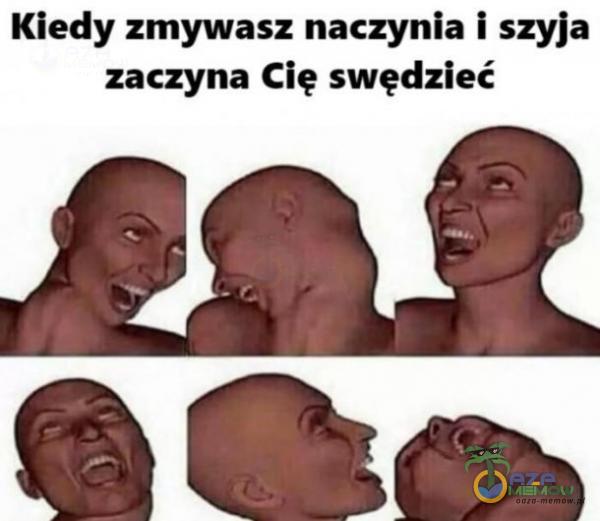 Kiedy zmywasz naczynia i szyja zaczyna Cię swędzieć