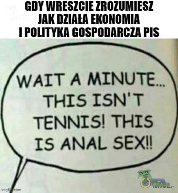 GDY WRESZCIE ZROZUMIESZ JAK DZIAŁA EKONOMIA I POLITYKA GOSPODARCZA PIS WATT A MINUTE. | THIS ISN T TENNIS! THIS IS A**L S**I