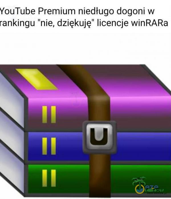 YouTube Premium niedługo dogoni w rankingu nie, dziękuję” licencje winRARa u