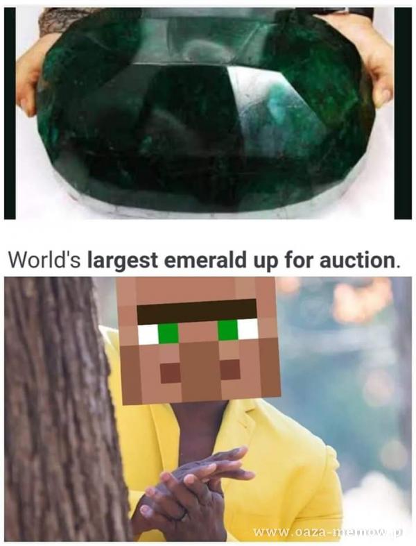 Worlďs largest emerald up for auction.
