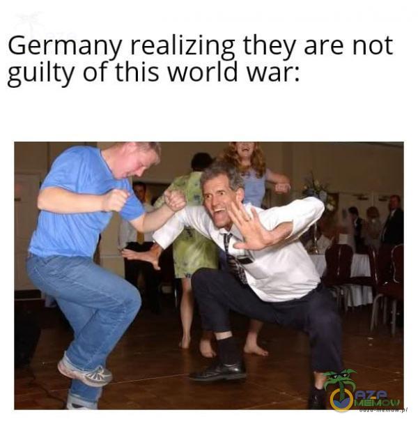 Germany realizing they are not guilty of this world war: