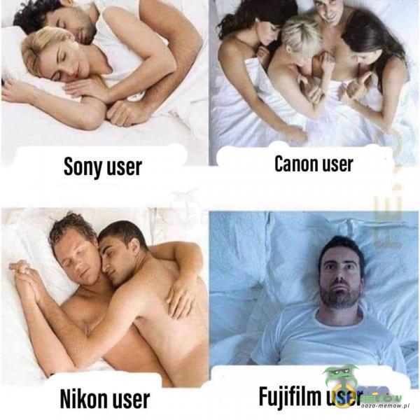 Sony user Nikon user Canon user Fujifilm user