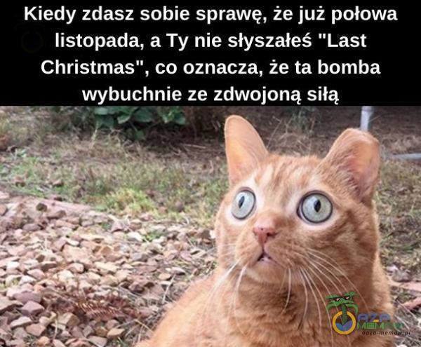 Kiedy zdasz sobie sprawę, że już połowa listopada, a Ty nie słyszałeś Last Christmas , co oznacza, że ta bomba wybuchnie ze zdwojoną siłą