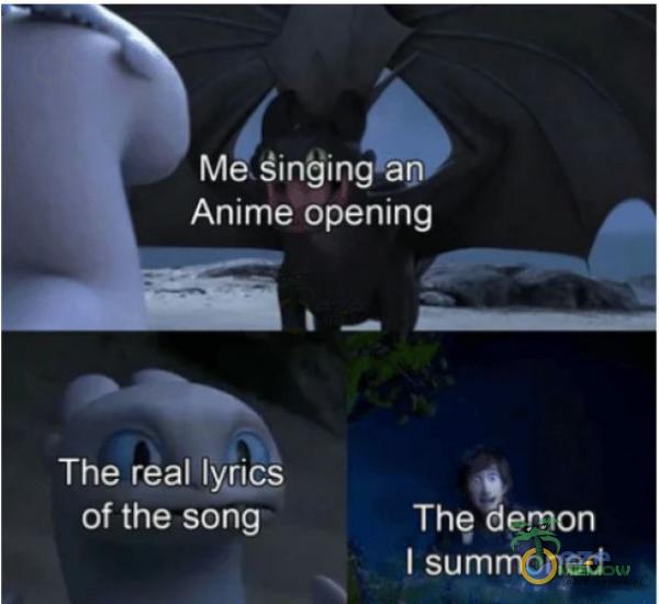 M indingian Anime opening The real lyrics of the song The demon I summoned