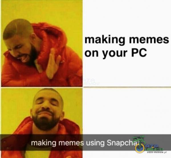 making memes on your PC making memes using Snapchat