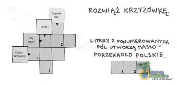 Czy 2 KRZYżóą. ă Z PÓL AAS±.o — PORZEKAOVO 1