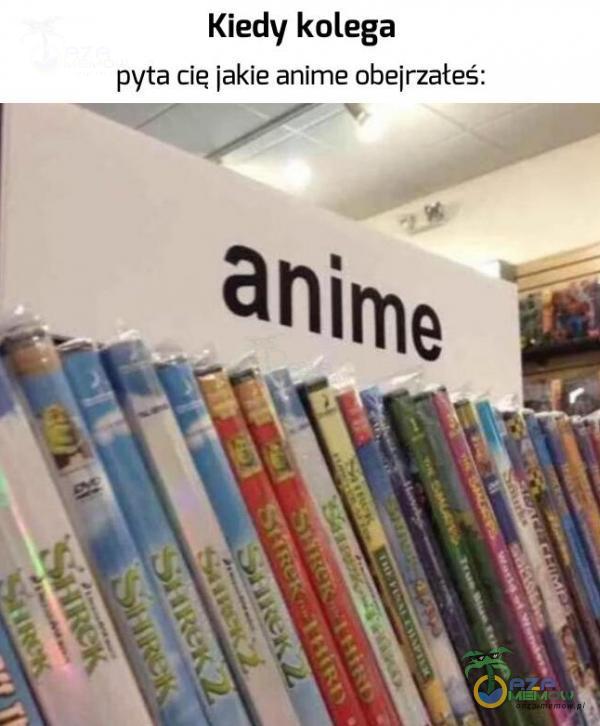 Kiedy kolega pyta cie jakie anime obejrzałeś: anirne