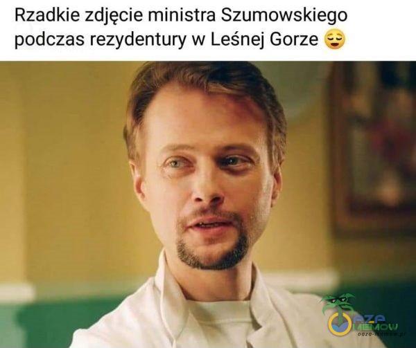 Rzadkie zdjęcie ministra Szumowskiego podczas rezydentury w Leśnej Gorze =