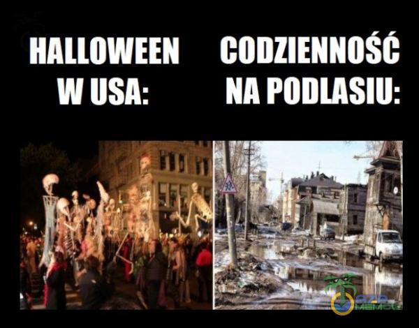 HALLOWEEN CODZIENNOSC NA PODLASIU: W USA: