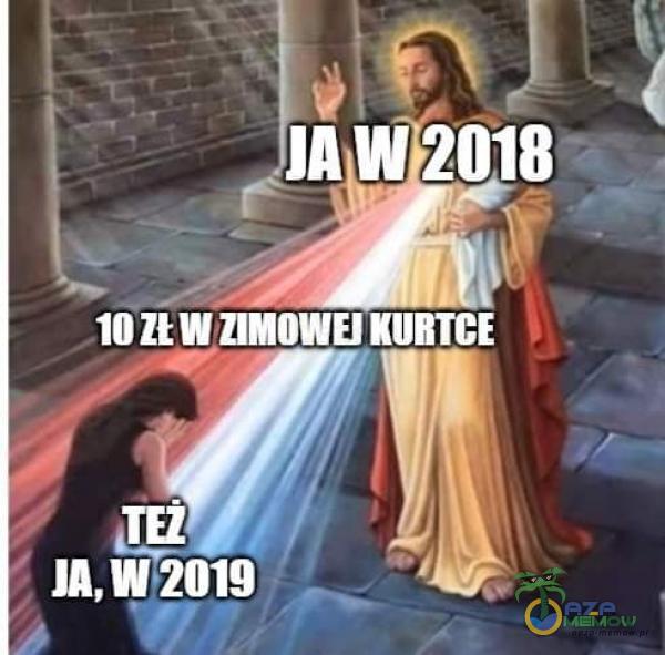 JA W 2018 łon w ZIMOWEJ KURTCE JA, w 2019