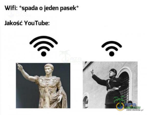 Wifi: *spada o jeden pasek* Jakość YouTube: