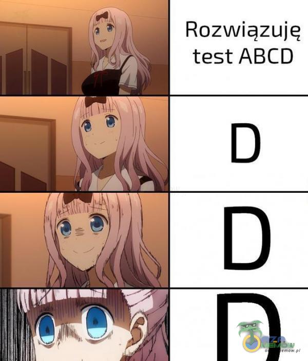 Rozwiązuię test ABCD