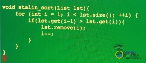 void for (int i 1; i < (); ++i) Ist. remove(i) ;