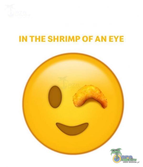 IN THE SHRIMP OF AN EYE