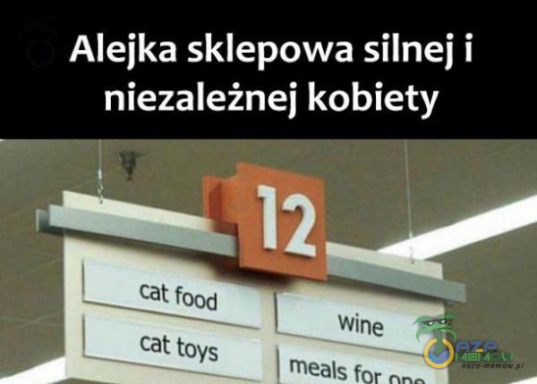 Alejka sklepowa silnej i niezależnej kobiety