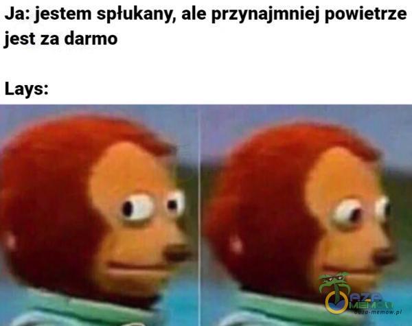 Ja: jestem spłukany, ale przynajmniej powietrze jest za darmo Lays: