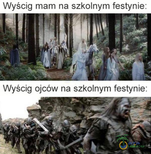 Wyścig mam na szkolnym festynie: Wyścig ojców na szkolnym festynie: