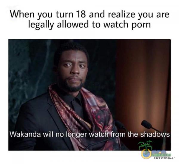 When you turn 18 and realize you are legally allowed to watch porn ***kanda will no lb 'ber watc rom the shadows