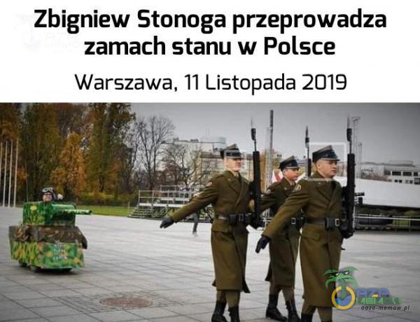 Zbigniew Stonoga przeprowadza zamach stanu w Polsce Warszawa, 11 Listopada 2019