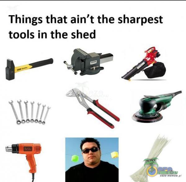 Things that ain t the sharpest tools in the shed