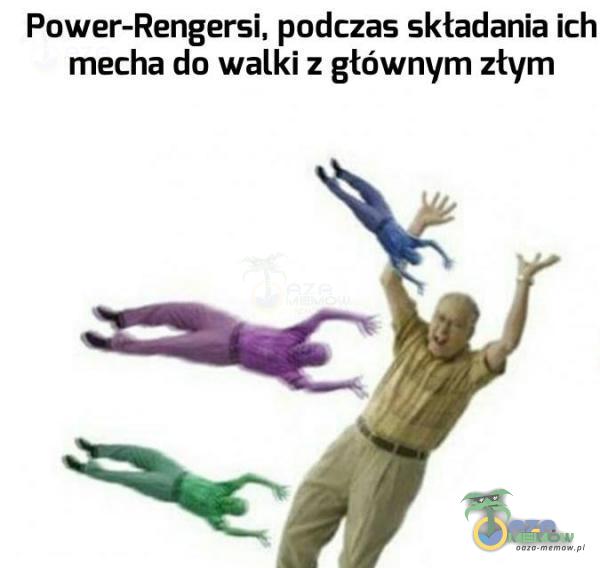 Power-Rengersi, podczas sktadania ich mecha do walki z głównym ztym ZZaŻ R