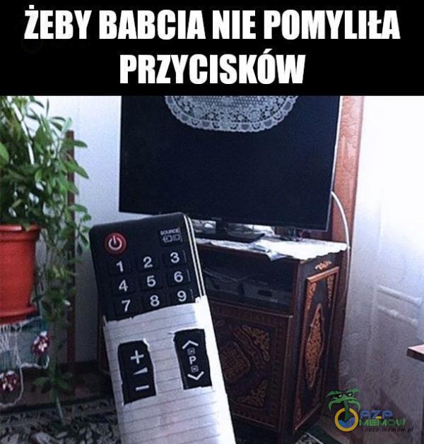 ŽEBY BABCIA NIE POMYLItA PRZYCISKOW